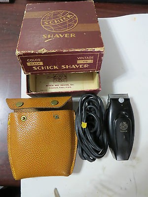 ANTIQUE SHICK ELECTRIC SHAVER IN ORIGINAL BOX, INSTRUCTION BK 