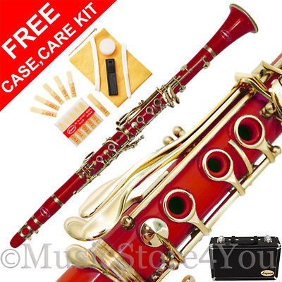 24 COLORS~B Flat Bb Clarinet Lazarro~FREE STAND or TUNER+12 REEDS,CASE 