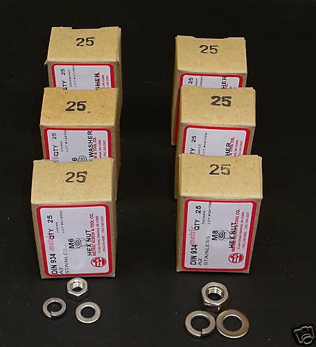 METRIC STAINLESS M6, M8 NUT & WASHER MINI ASSORTMENT