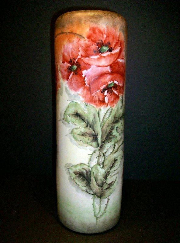 TK THUN LEONARD Austria Tall 14 Antique Porcelain Vase