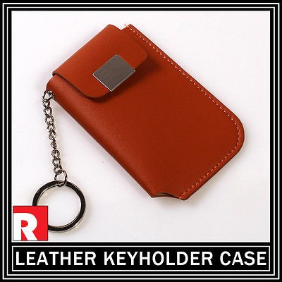 New Vintage Leather Key Holder Case Chain Cover with O ring for Car 