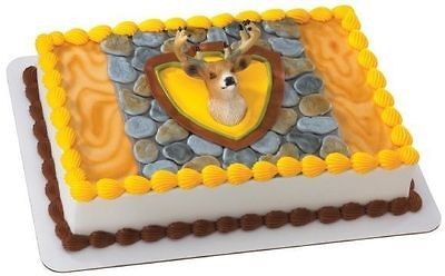 Deer Head Magnet ~ Edible Image Icing Cake Topper Decoset ~ LOOK