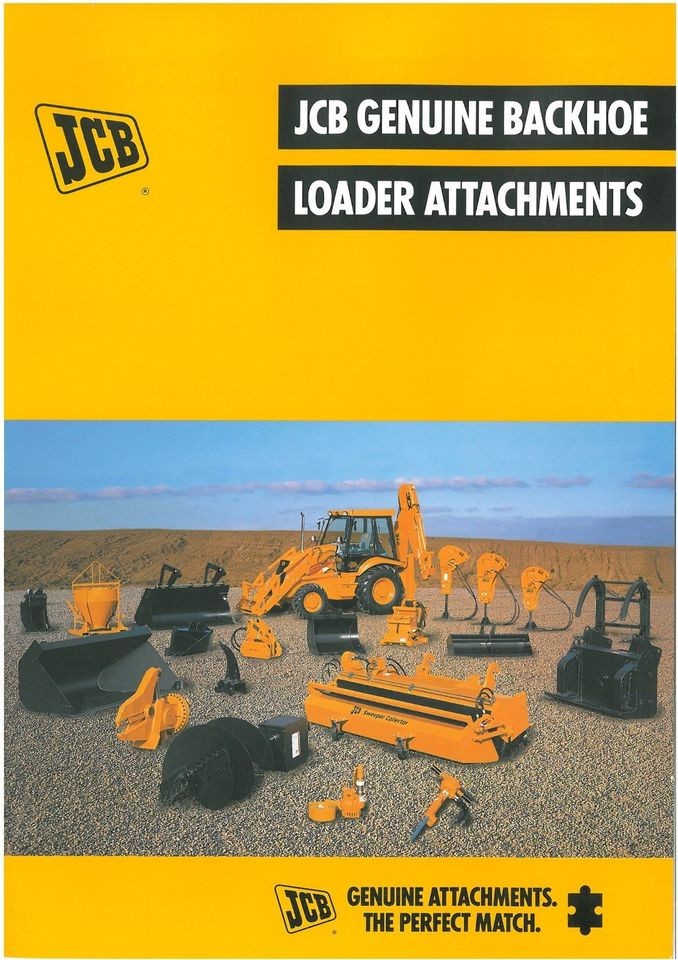   BACKHOE LOADER ATTACHMENTS BROCHURE   BUCKET SWEEPER BREAKER FORKS