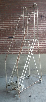 Rolling Loft Apartment,Libr​ary metal Ladder 94tall,42 deep, 20 