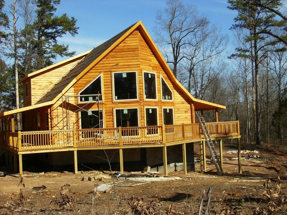 log home construction