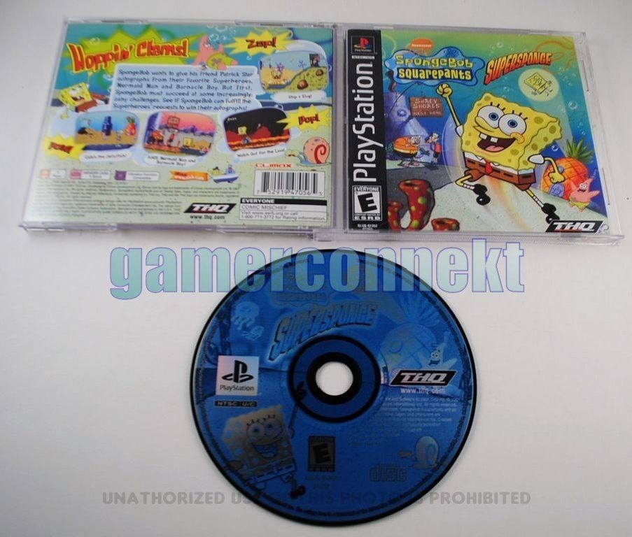 Spongebob Squarepants Supersponge PS1/PS2/Ps3 Pre owned