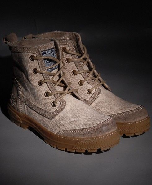 New Mens Superdry Site Suede Canvas Boot