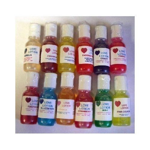 LOVE LOTION WARMING MASSAGE OIL 12 ASST 1/2 0Z BOTTLES