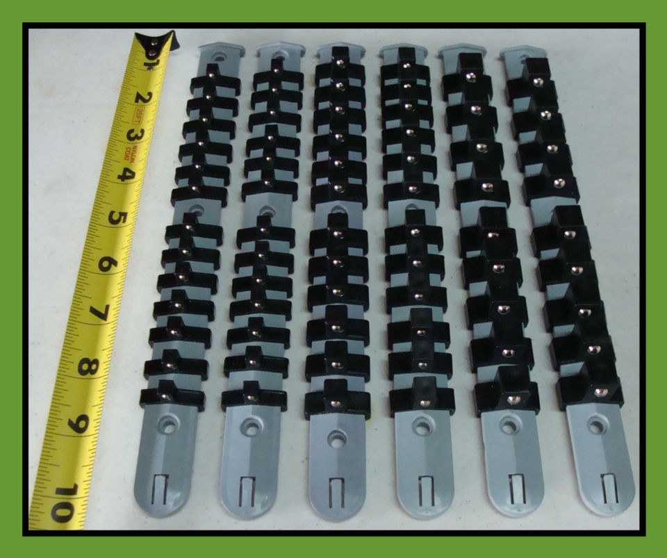 SOCKET RAIL HOLDERS/ORGANI​ZERS ~ You pick The Size 1/4 ~ 3/8 