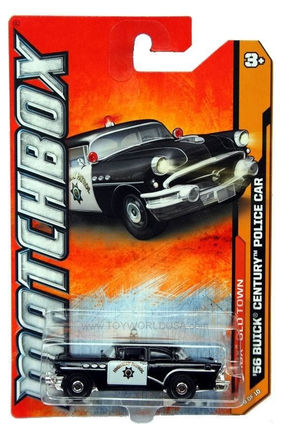 2012 Matchbox #69 MBX Old Town 56 Buick Century Police Car