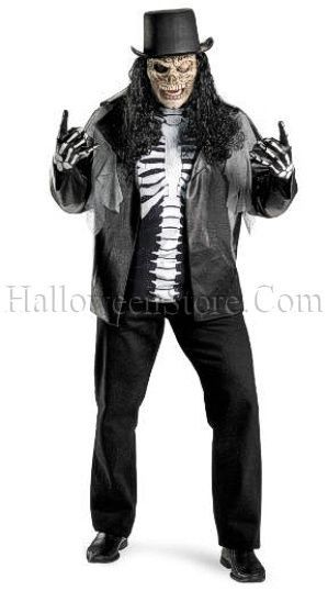 Cryptic Rocker Plus Size Adult Costume Skull Slash XXL