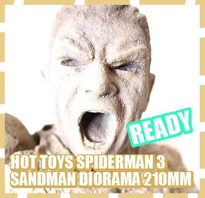 HOT TOYS SPIDERMAN 3 BLACK SUIT 1/6 210MM SANDMAN DIORAMA ROD CLIP NEW 