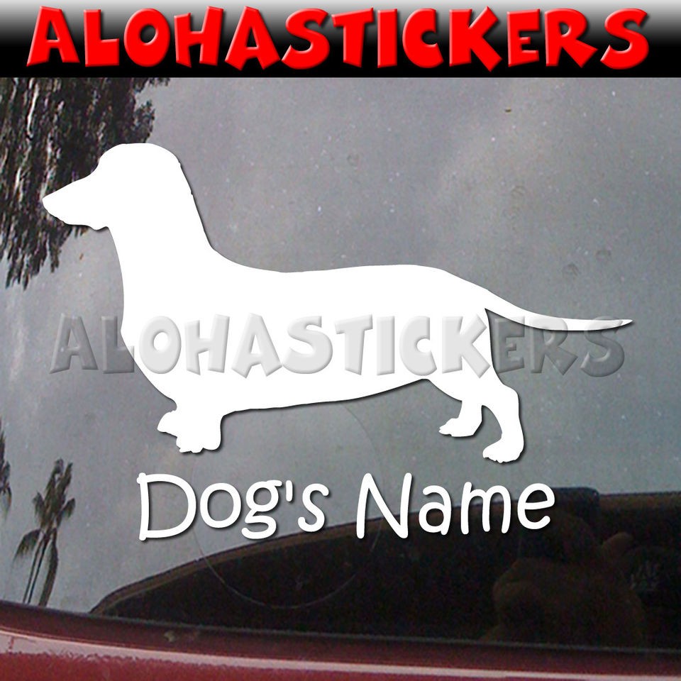   DOG Breed Personalize Car Truck Vinyl Decal Window Sticker B109