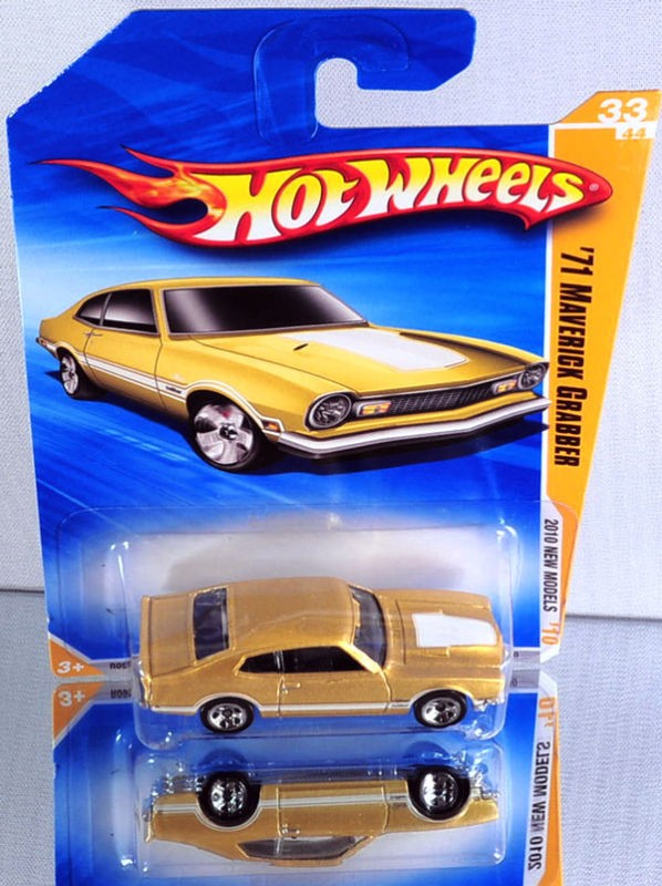 Hot Wheels 71 Maverick Grabber 2010 New Models GOLD