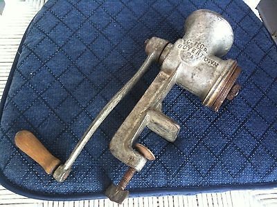 VINTAGE Antique Keystone 30 Meat Grinder Table Mount Primitive 