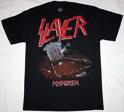 SLAYER POST MORTEM86 THRASH METAL BAND REIGN IN BLOOD S XXL NEW BLACK 