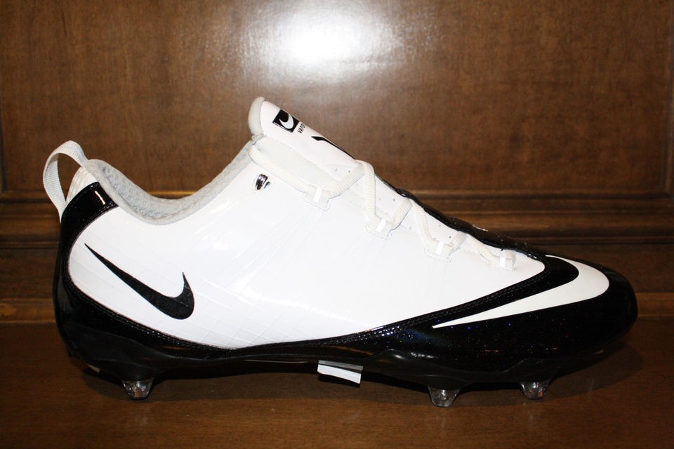   Mens NIKE ZOOM VAPOR CARBON FLY D Cleats White/Black Detachable Cleats