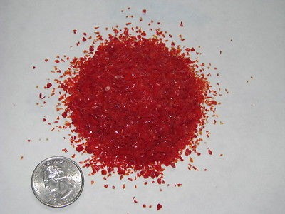   FUSING GLASS FRIT 90 COE MEDIUM RED OPAL REGULAR OR MICROWAVE KILN