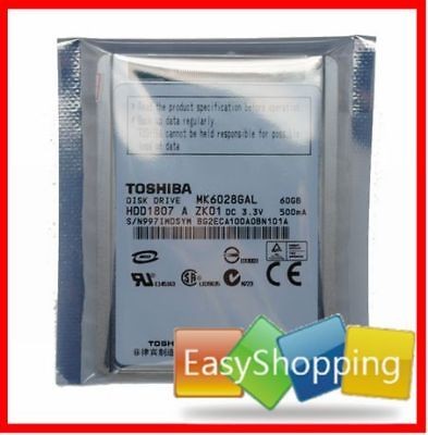   TOSHIBA MK6028GAL 60GB ZIF hard drive HDD1807 For HP Compaq mini 700