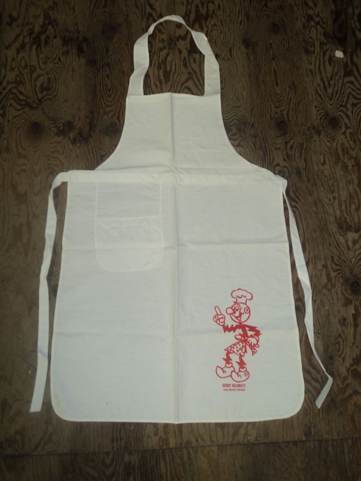 1950s Reddy Kilowatt Vintage Apron, Large Figure MIP