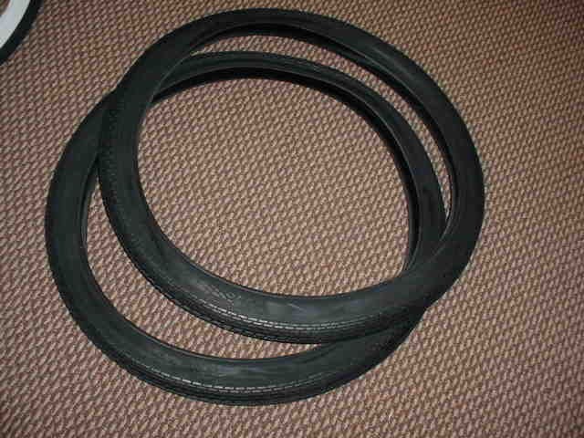   TIRES FIT SCHWINN PHANTOM WHIZZER MOTOR BIKES BRICK TREAD BALLOON BIKE