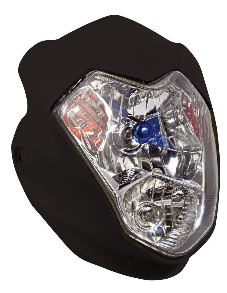 AURA UNIVERSAL STREETFIGHTER FAIRING HEADLIGHT BLACK