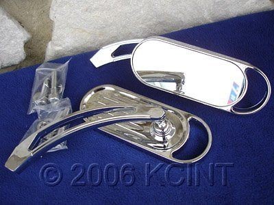 SUPER SALE CUSTOM SLOTTED STEM MIRRORS PARTS FOR HARLEY CHOPPERS