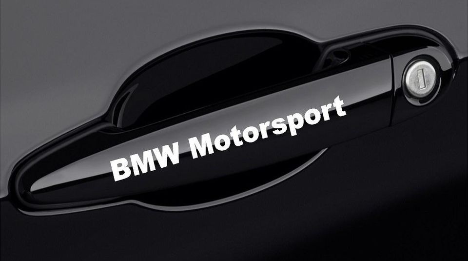 BMW Motorsport Door Handle Decal sticker E36 E46 E60 325 emblem logo 