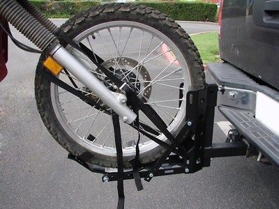 Motorcycle 2 Receiver Trailer Hitch Carrier Pull Behind Hauler Tow 