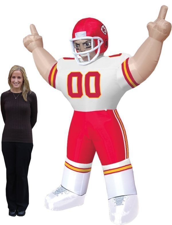 KANSAS CITY CHIEFS Mascot Blow Up Lawn Yard NFL Player