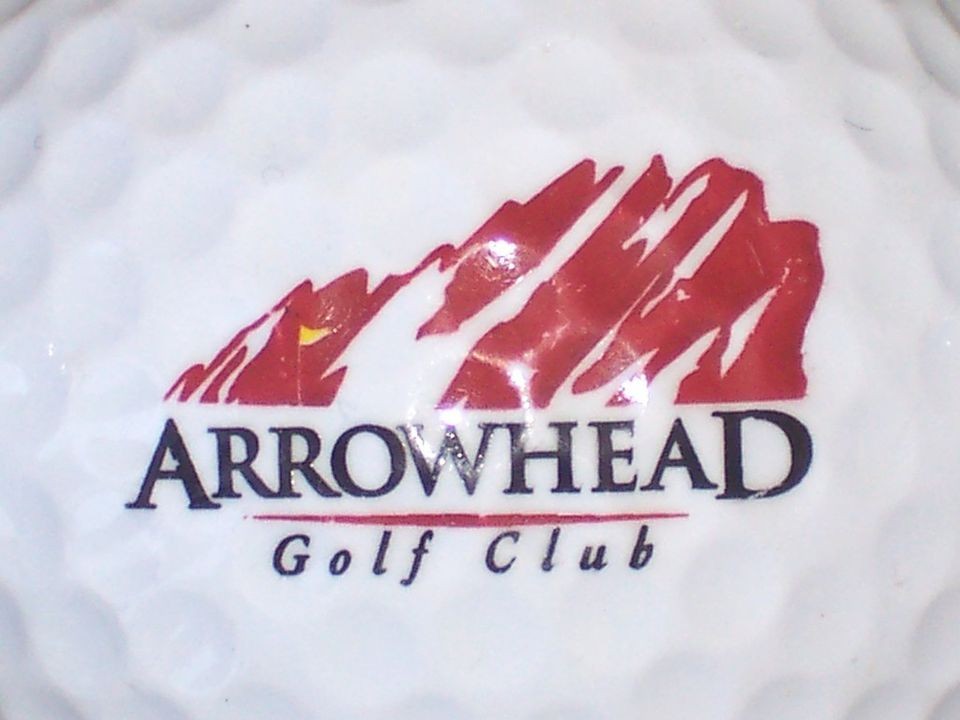 ARROWHEAD GOLF CLUB GOLF COURSE LOGO GOLF BALL (COLORADO)