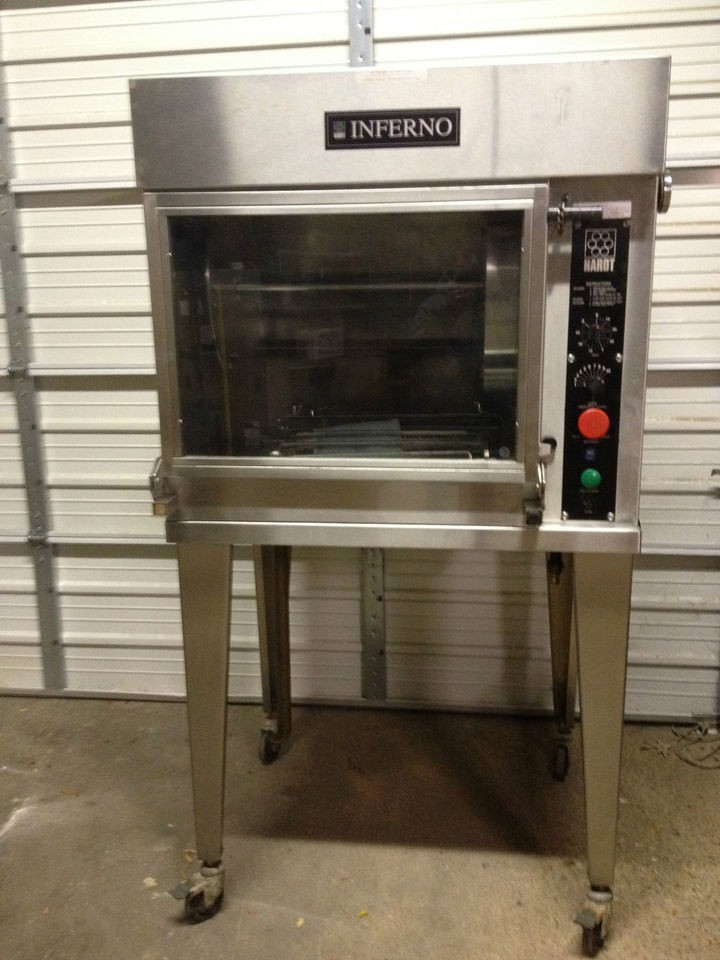 Inferno Hardt Natural Gas Rotisserie Oven with Drop Down Door