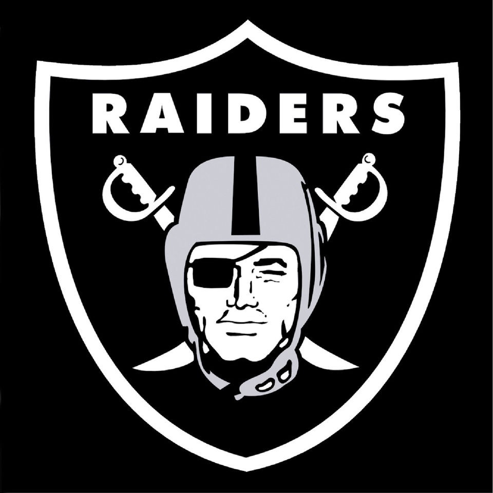   Raiders NFL Vinyl Wall Football Logo Sticker Decal Official Print