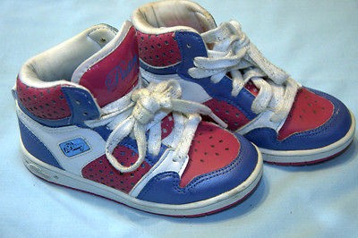 EUC Pastry high top leather tennis shoes little girls sz. 10 lace up 