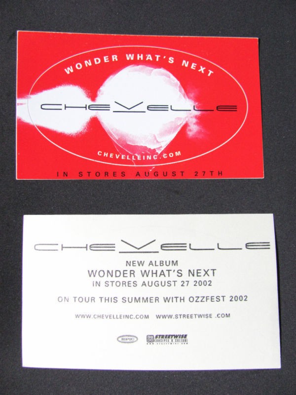 Chevelle Wonder Whats Next Car Board Amp Bike Sticker