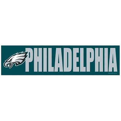   EAGLES Logo NFL 3 x 12 Car Truck Bumper Sticker Strip Decal NEW