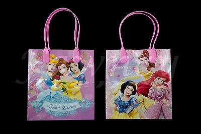 New 12 pcs Disney Princess Favor Loot Goodie Gift Kids Party Bags 
