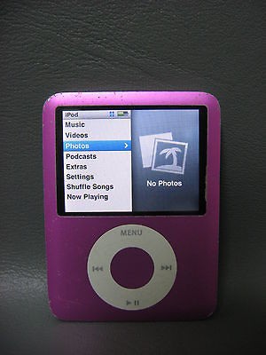 8GB Apple iPod Nano 3rd Gen (Fat) Pink/A1236/Fun​ctional/ Player