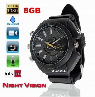 Sporty 8GB Infrared Night Vision Watch Spy HD DVR & Camera 1980x1280 