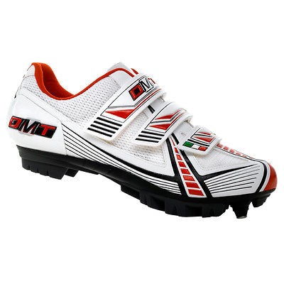 DMT MTB SPD Mountain Bike Shoe Marathon Cycling 2.0 White Red Black