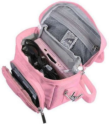 For Nintendo 3D 3DS DS Lite DSi XL Console Pink Carry Pouch Case 