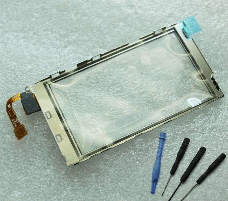   Touch Screen Digitizer Glass Lens With Metal Frame For Nokia X6