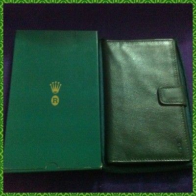 BRAND NEW ROLEX WALLET WITH BOX GREEN.