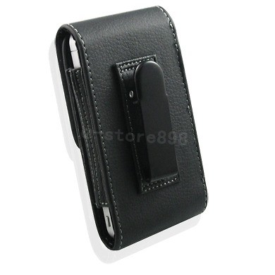 New Leather Case Belt Clip + LCD Film for NOKIA E72 p