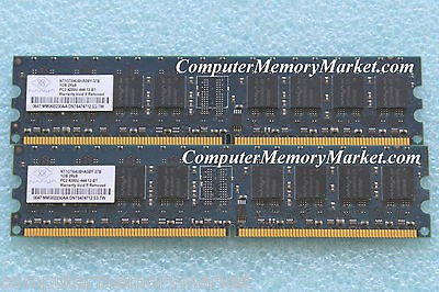 1GB = 2GB DDR2 PC2 4200 (533) 240 Pin Non ECC By NANYA For 