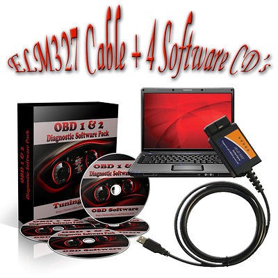   BONUS Car Diagnostic Software CDs   OBD 1 & 2 Scanner, Reader