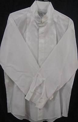   PREMIUM BROADCLOTH MANDARIN BAND COLLAR TUXEDO SHIRT OSCAR DE LA RENTA