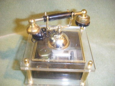 SANKYO MUSIC BOX OLD STYLE TELEPHONE SHAPE W/OFF & ON SWITCH JAPAN