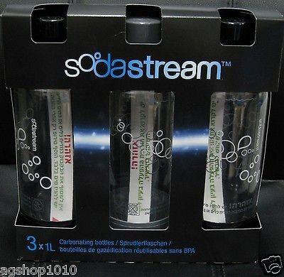 SodaStream Carbonating Bottles1Liter/1000ML/34oz Each SE Limited 