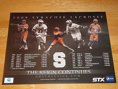 SYRACUSE UNIVERSITY LACROSSE / 2009 NATIONAL CHAMPIONSHIP TEAM POSTER